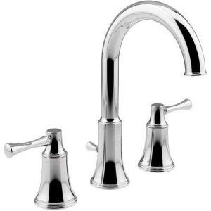F10204-CHACT100LC HERITAGE DC 3-H EXTENDED BASIN MIXER W/POP-UP& STOP VALVE - LEVER (CHROME) 