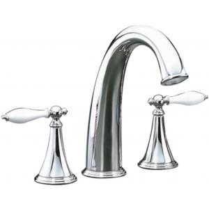 K-8673X-4P-CP ͡ҧҺ ͺԴẺ Traditional Lever with White Accents  FINIAL - KOHLER