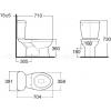 CL23955-6DAWDST WINSTON 6L CLOSE COUPLED TOILET WITH SOFT CLOSE SEAT
