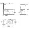 CL23965-6DAWDST WINSTON 3/6L CLOSE COUPLED TOILET WITH SOFT CLOSE SEAT