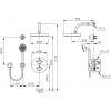 CT3015ZH016 OVAL THERMOSTAT CONCEALED SHOWER MIXER SET