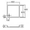 B07330-6DACT SQUARE SHOWER TRAY