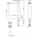 FFAS1702-1615L0BT0 SIGNATURE SINGLE HOLE EXTENDED BASIN MIXER WITH PUSH-BUTTON DRAIN AND STOP VALVE